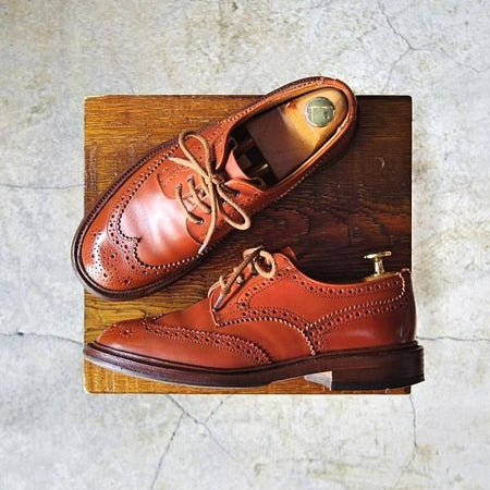 極上★トリッカーズ(レディース) SIZE 5【★バートン/BOURTON/L5095】カントリーシューズ/アニリンカーフ/茶/短靴/Tricker's★d930