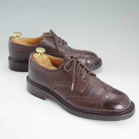 美品★トリッカーズ(レディース) SIZE 5【貴重★グレインレザー/Jack Cllection/L5453】カントリーシューズ/濃茶/短靴/Tricker's★d931