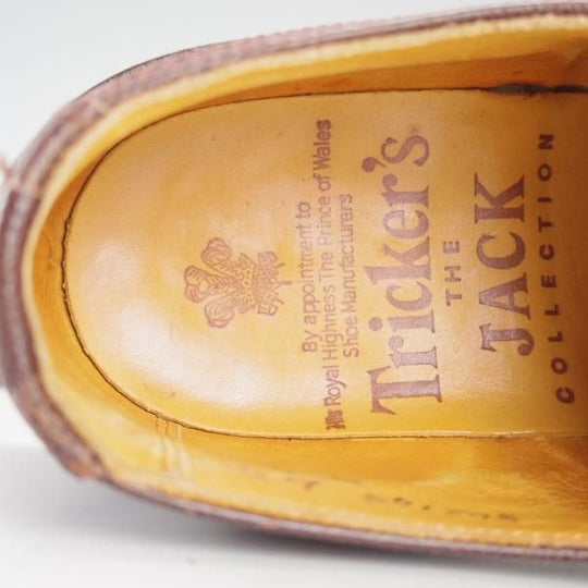 美品★トリッカーズ(レディース) SIZE 5【貴重★グレインレザー/Jack Cllection/L5453】カントリーシューズ/濃茶/短靴/Tricker's★d931