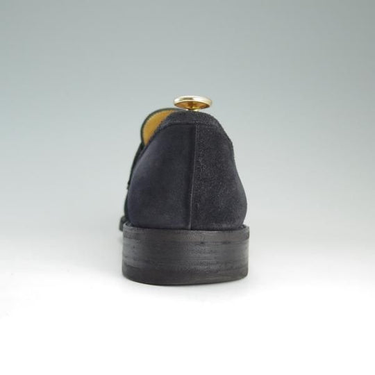 極上★パラブーツ SIZE 5【定番★DAX/ギャラクシーソール仕様】ダックス/コインローファー/スエード/紺/メンズ/Paraboot★d932