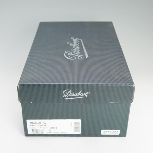 極上★パラブーツ SIZE 5【定番★DAX/ギャラクシーソール仕様】ダックス/コインローファー/スエード/紺/メンズ/Paraboot★d932