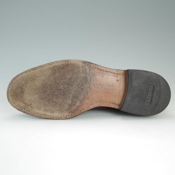 極上★チャーチ 75F/UK7.5【貴重★ブックバインダーカーフ/100ラスト】4都市ロゴ/ストレートチップ/茶/メンズ/Church's★d933