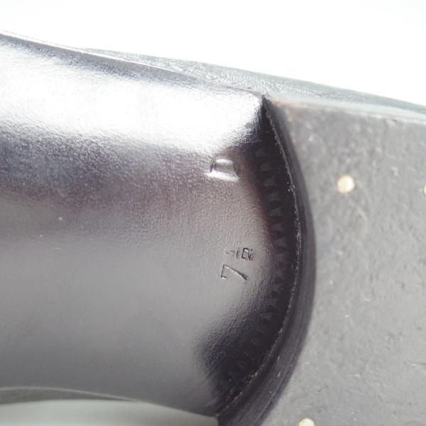 ほぼ未使用★(伊)アルティオリ SIZE 7.5【定価￥168,000-★象革/エレファントレザー】モンクストラップ/黒/メンズ/ARTIOLI★d935