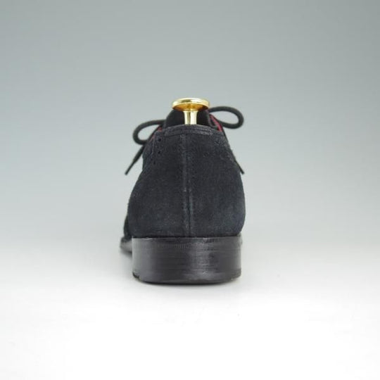 極上★トリッカーズ(レディース) SIZE 4.5【★カントリーシューズ/L7290】ウイングチップ/フルブローグ/スエード/紺/短靴/Tricker's★d936