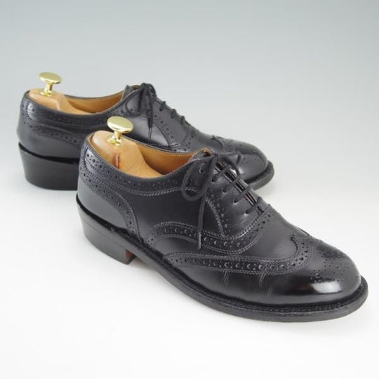 極上★トリッカーズ(レディース) SIZE 6【★カントリーシューズ/L5943】ウイングチップ/フルブローグ/カーフ/黒/短靴/Tricker's★d937