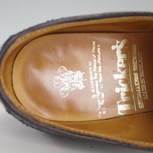 極上★トリッカーズ(レディース) SIZE 6【★カントリーシューズ/L5943】ウイングチップ/フルブローグ/カーフ/黒/短靴/Tricker's★d937