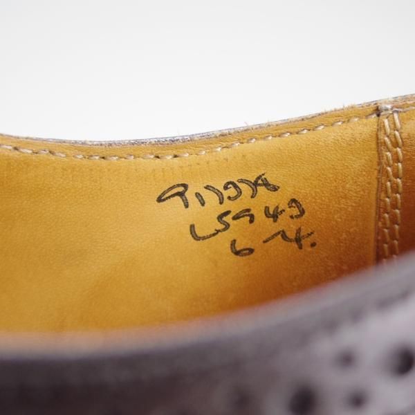 極上★トリッカーズ(レディース) SIZE 6【★カントリーシューズ/L5943】ウイングチップ/フルブローグ/カーフ/黒/短靴/Tricker's★d937