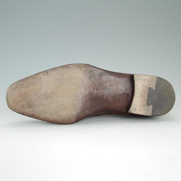 極上★(伊)アンジェロ・マネッティ SIZE 5.5【定価10万円程度★グッドイヤーウェルテッド製法】ローファー/茶/Angiolo Manetti★d939