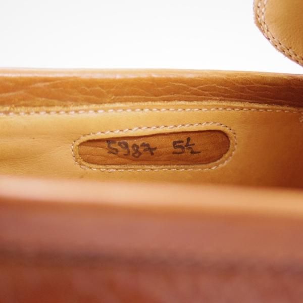 極上★(伊)アンジェロ・マネッティ SIZE 5.5【定価10万円程度★グッドイヤーウェルテッド製法】ローファー/茶/Angiolo Manetti★d939