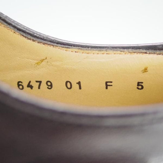 極上★(伊)サントーニ SIZE 5【上級★スキンステッチ仕様/ブラックラピド製法】プレーントゥ/カーフ/黒/メンズ/Santoni★d941