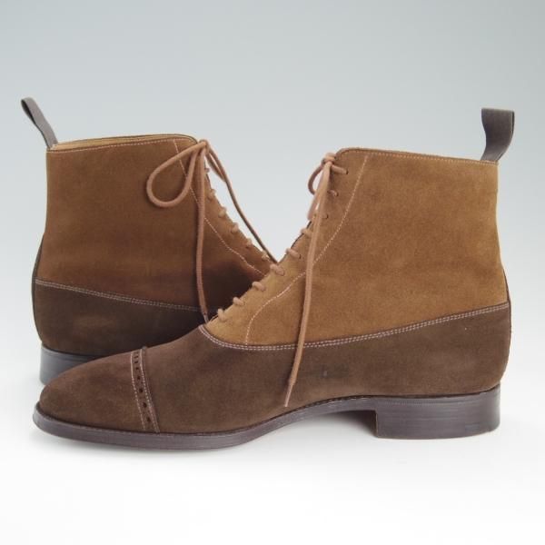 美品★クロケット&ジョーンズ 8E【貴重★(英)SHIPTON&HENEAGE別注/ブーツ】SANDRINGHAM/スエード/茶/メンズ/Crockett&Jones★d944