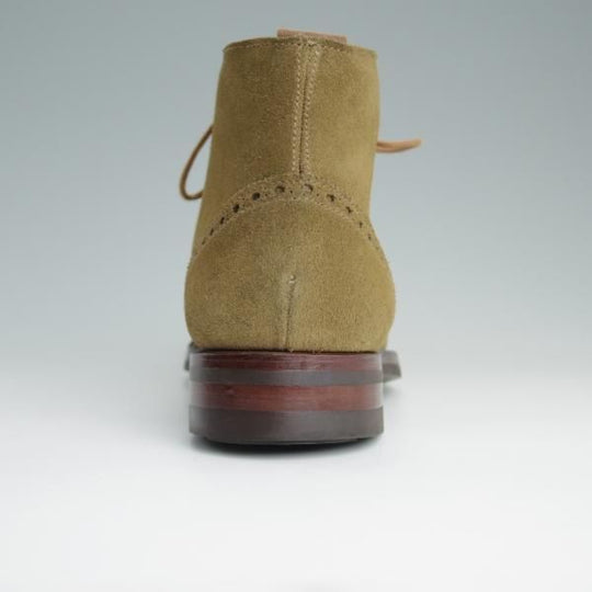 美品★クロケット&ジョーンズ 5E【ダイナイトソール仕様★BEAMS F別注/TRENT】200ラスト/ブーツ/スエード/茶/Crockett&Jones★d948