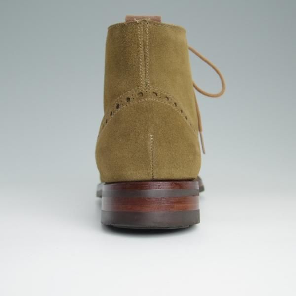 美品★クロケット&ジョーンズ 5E【ダイナイトソール仕様★BEAMS F別注/TRENT】200ラスト/ブーツ/スエード/茶/Crockett&Jones★d948