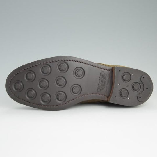 美品★クロケット&ジョーンズ 5E【ダイナイトソール仕様★BEAMS F別注/TRENT】200ラスト/ブーツ/スエード/茶/Crockett&Jones★d948