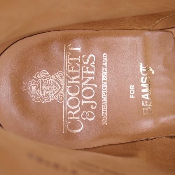 美品★クロケット&ジョーンズ 5E【ダイナイトソール仕様★BEAMS F別注/TRENT】200ラスト/ブーツ/スエード/茶/Crockett&Jones★d948