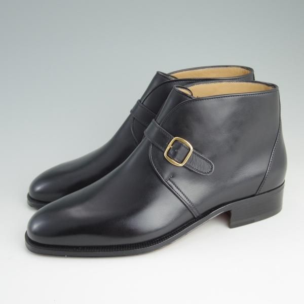 未使用★(伊)タニノクリスチー SIZE 6.5【貴重★ジョージブーツ/129295】カーフ/黒/メンズ/TANINO CRISCI★d952