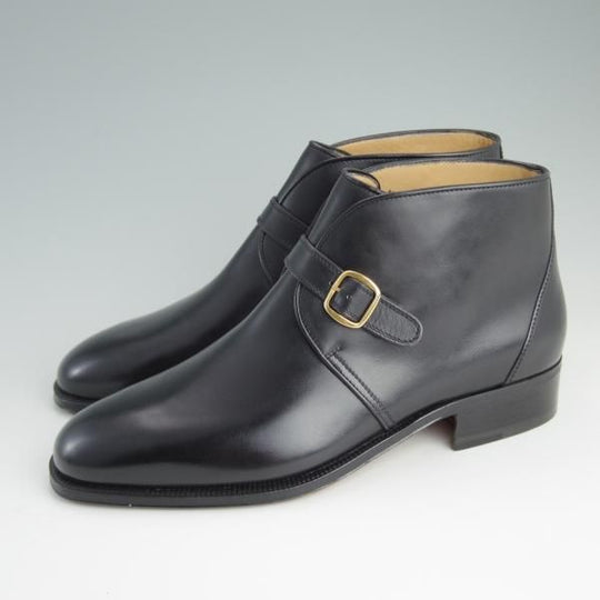 未使用★(伊)タニノクリスチー SIZE 6.5【貴重★ジョージブーツ/129295】カーフ/黒/メンズ/TANINO CRISCI★d952