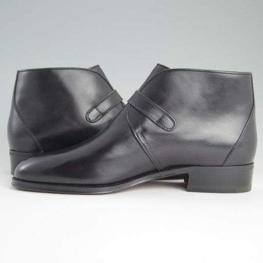 未使用★(伊)タニノクリスチー SIZE 6.5【貴重★ジョージブーツ/129295】カーフ/黒/メンズ/TANINO CRISCI★d952