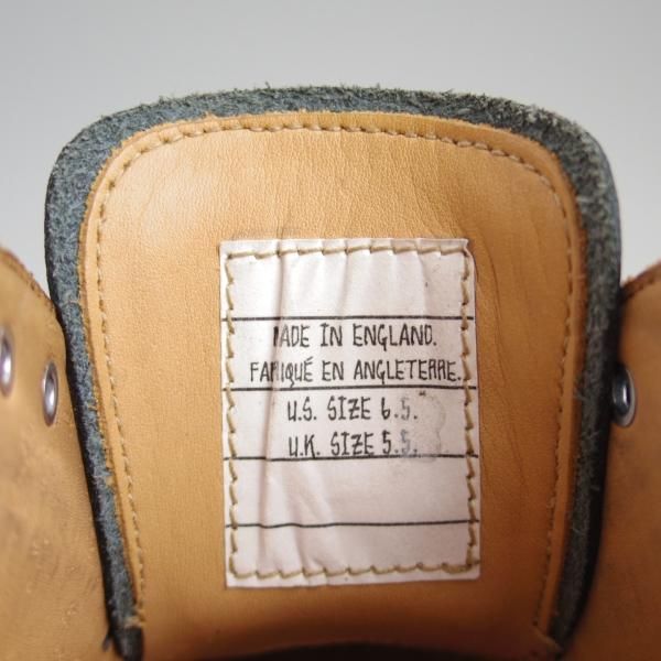 美品★(米)トムブラウン UK5.5/US6.5【定価10万円以上★英国製/ロングウイング】ぺブルグレイン/黒/メンズ/THOM BROWNE★d953