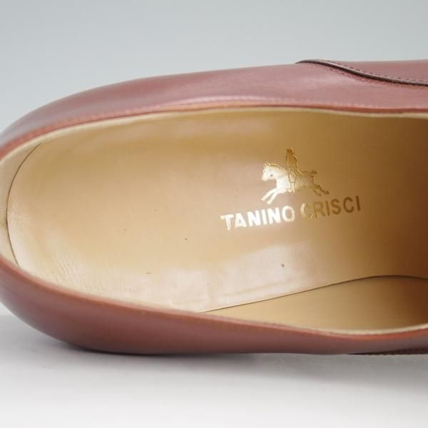 美品★(伊)タニノクリスチー SIZE 7【定価10万円以上★オックスフォード/108261】カーフ/茶/メンズ/TANINO CRISCI★d954