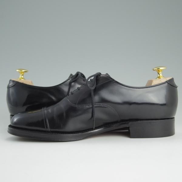 美品★(英)チーニー 7F【貴重★海外ショップ別注/HIGHGATE】4436ラスト/ポリッシュレザー/ストレートチップ/黒/メンズ/CHEANEY★d957