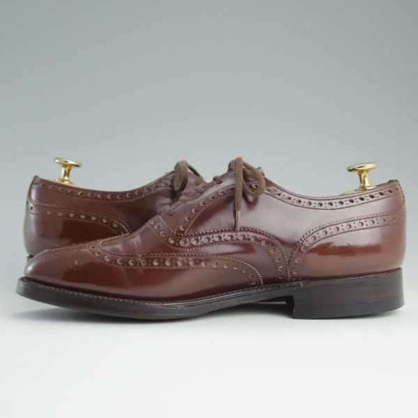 極上★チャーチ 55F/UK5.5【旧チャーチ★ブックバインダーカーフ/84ラスト】Hickstead/3都市ロゴ/フルブローグ/茶/メンズ/Church's★d961