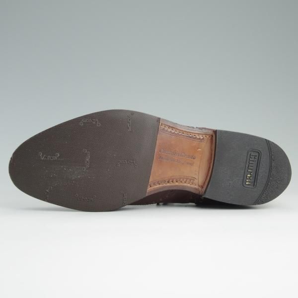 極上★チャーチ 55F/UK5.5【旧チャーチ★ブックバインダーカーフ/84ラスト】Hickstead/3都市ロゴ/フルブローグ/茶/メンズ/Church's★d961