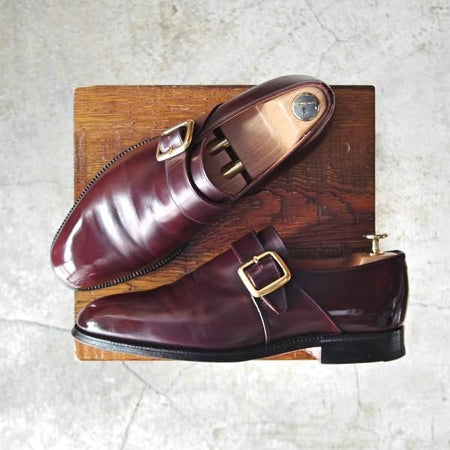 極上★チャーチ 70G/UK7【旧チャーチ★ブックバインダーカーフ/73ラスト】Westbury/3都市ロゴ/モンクストラップ/メンズ/Church's★d962