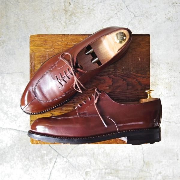 極上★J.M.ウェストン 6.5D【定価￥129,600-★スプリットトゥ・クラシックダービー/598】25ラスト/Uチップ/茶/Weston/ウエストン★d965