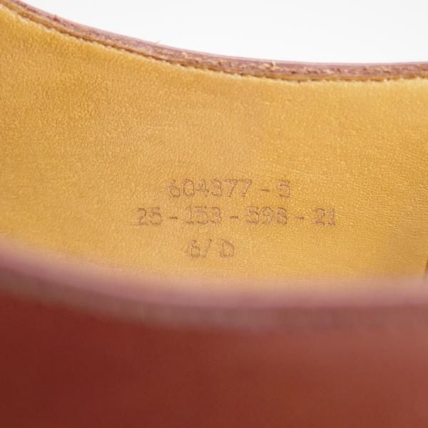 極上★J.M.ウェストン 6.5D【定価￥129,600-★スプリットトゥ・クラシックダービー/598】25ラスト/Uチップ/茶/Weston/ウエストン★d965