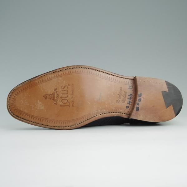 ほぼ未使用★(英国製)Lotus since 1759/ロータス 8FX【貴重★グッドイヤーウェルテッド製法/NEWCASTLE】フルブローグ/黒★d966