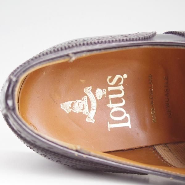 ほぼ未使用★(英国製)Lotus since 1759/ロータス 8FX【貴重★グッドイヤーウェルテッド製法/NEWCASTLE】フルブローグ/黒★d966