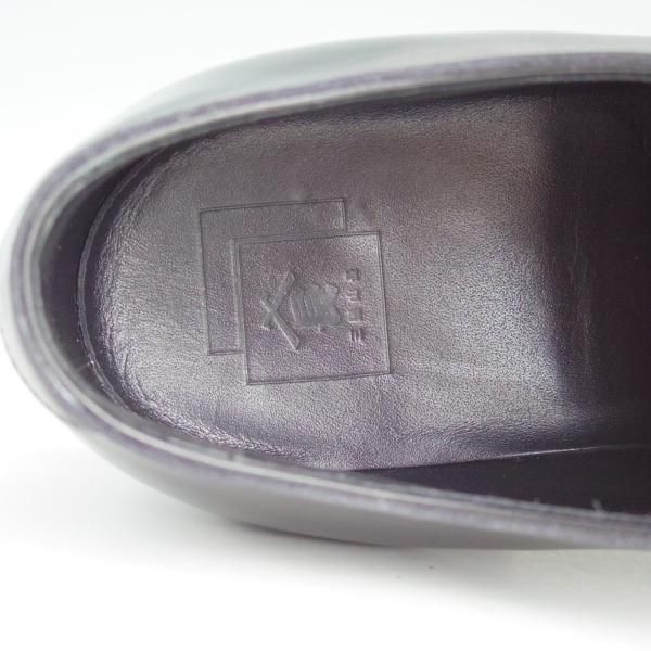 極美品★三陽山長 SIZE 7.5【定価￥71,280-★友之介/R309ラスト】ストレートチップ/カーフ/黒/メンズ/SanyoYamacho★d967