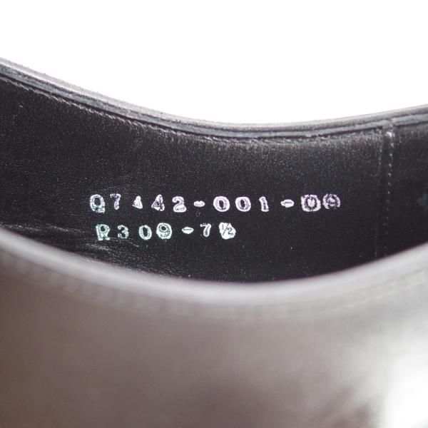 極美品★三陽山長 SIZE 7.5【定価￥71,280-★友之介/R309ラスト】ストレートチップ/カーフ/黒/メンズ/SanyoYamacho★d967