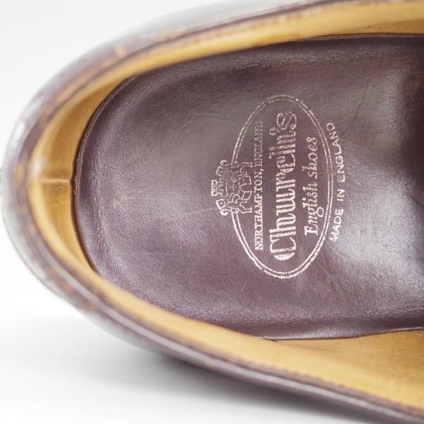 ★チャーチ 55G/UK5.5【★セミブローグ/136ラスト/LONDON/ロンドン】ポリッシュドバインダーカーフ/濃茶/メンズ/Church's★d971