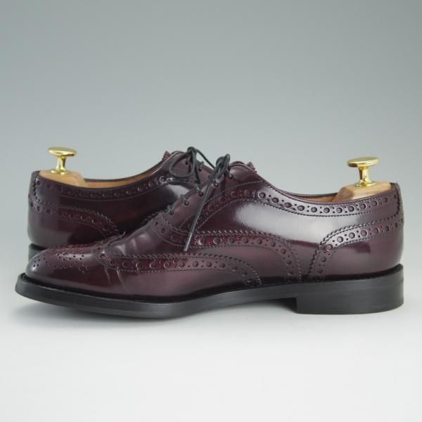 美品★チャーチ(レディース) SIZE 37【定価￥87,480-★バーウッド/BURWOOD WG】ポリッシュドバインダーカーフ/赤茶/Church's★d972