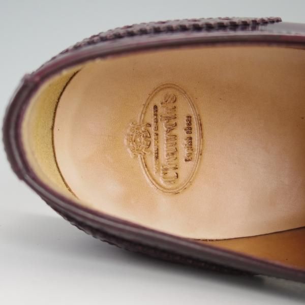 美品★チャーチ(レディース) SIZE 37【定価￥87,480-★バーウッド/BURWOOD WG】ポリッシュドバインダーカーフ/赤茶/Church's★d972
