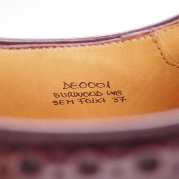 美品★チャーチ(レディース) SIZE 37【定価￥87,480-★バーウッド/BURWOOD WG】ポリッシュドバインダーカーフ/赤茶/Church's★d972