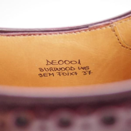 美品★チャーチ(レディース) SIZE 37【定価￥87,480-★バーウッド/BURWOOD WG】ポリッシュドバインダーカーフ/赤茶/Church's★d972
