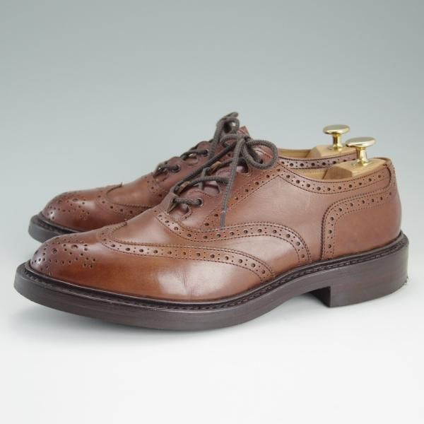 美品★トリッカーズ SIZE 7【ダイナイトソール仕様★ギリーシューズ/M7482】フルブローグ/カーフ/茶/メンズ/Tricker's★d973