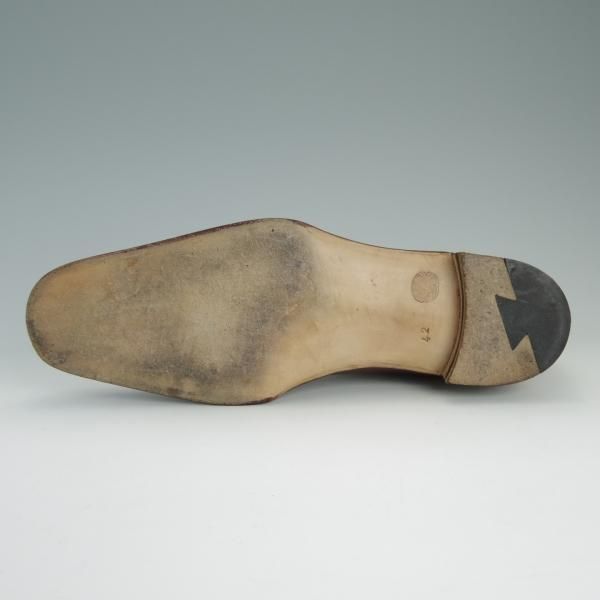 極上★(伊)PERON&PERON/ペロン・エ・ペロン SIZE 42【貴重★シャモア革/ボタンブーツ】スエード×カーフ/薄茶×茶/メンズ★d975