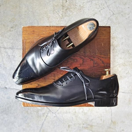 極上★ユニオンインペリアル SIZE 7.5【貴重★サイドレース/ハンドソーンウェルテッド製法】U1104/黒/メンズ/Union Imperial★d979