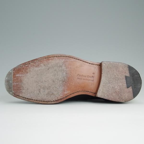 極美品★チャーチ 70G/UK7【★ストレートチップ/LANCASTER】173ラスト/4都市ロゴ/ポリッシュドバインダーカーフ/黒/メンズ/Church's★d980