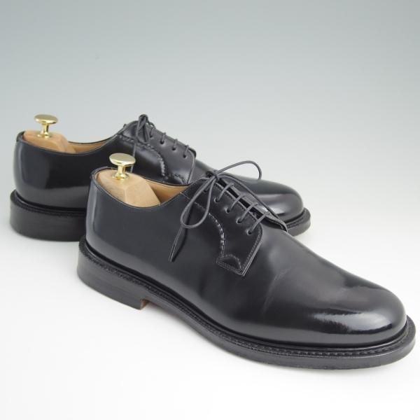 極美品★チャーチ 75F/UK7.5【定価￥99,360-★シャノン/SHANNON】103ラスト/5都市ロゴ/ポリッシュドバインダーカーフ/黒/Church's★d981
