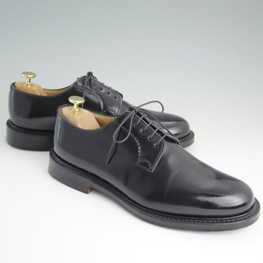 極美品★チャーチ 75F/UK7.5【定価￥99,360-★シャノン/SHANNON】103ラスト/5都市ロゴ/ポリッシュドバインダーカーフ/黒/Church's★d981