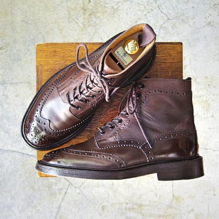 極上★トリッカーズ SIZE 6.5【★カントリーブーツ/STOW/ストウ/5634】エスプレッソバーニッシュ/カーフ/濃茶/メンズ/Tricker's★d983