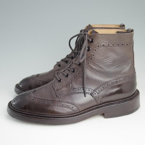 極上★トリッカーズ SIZE 6.5【★カントリーブーツ/STOW/ストウ/5634】エスプレッソバーニッシュ/カーフ/濃茶/メンズ/Tricker's★d983