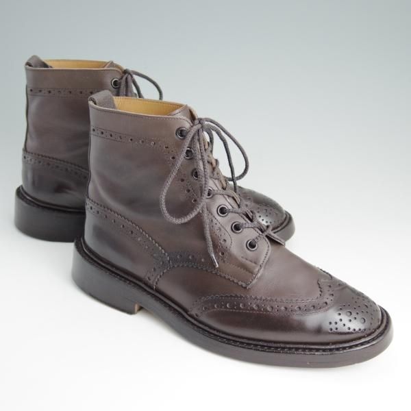 極上★トリッカーズ SIZE 6.5【★カントリーブーツ/STOW/ストウ/5634】エスプレッソバーニッシュ/カーフ/濃茶/メンズ/Tricker's★d983