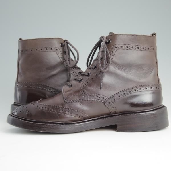 極上★トリッカーズ SIZE 6.5【★カントリーブーツ/STOW/ストウ/5634】エスプレッソバーニッシュ/カーフ/濃茶/メンズ/Tricker's★d983
