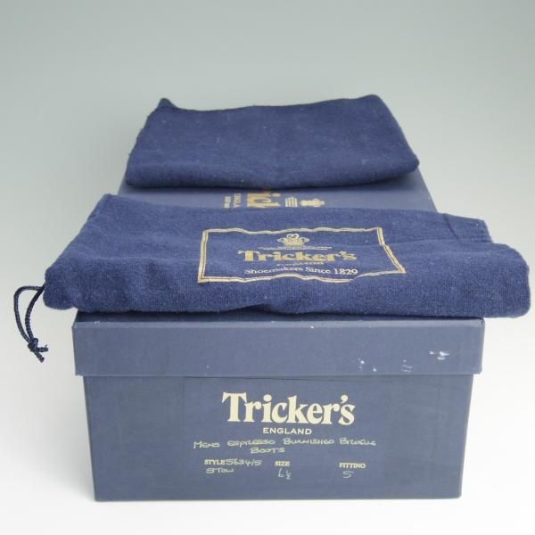 極上★トリッカーズ SIZE 6.5【★カントリーブーツ/STOW/ストウ/5634】エスプレッソバーニッシュ/カーフ/濃茶/メンズ/Tricker's★d983
